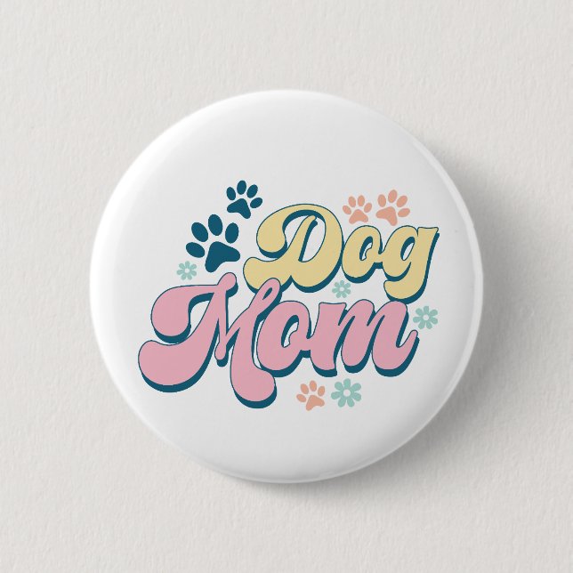 Abzeichen "Hunde-Mama" Button (Vorderseite)