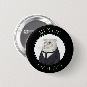 Abzeichen-KATASTENbezeichnung BUTLER Schaltfläche  Button