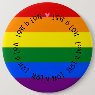 Abzeichen - LGBT-Liebe ist die Schaltfläche Liebe- Button