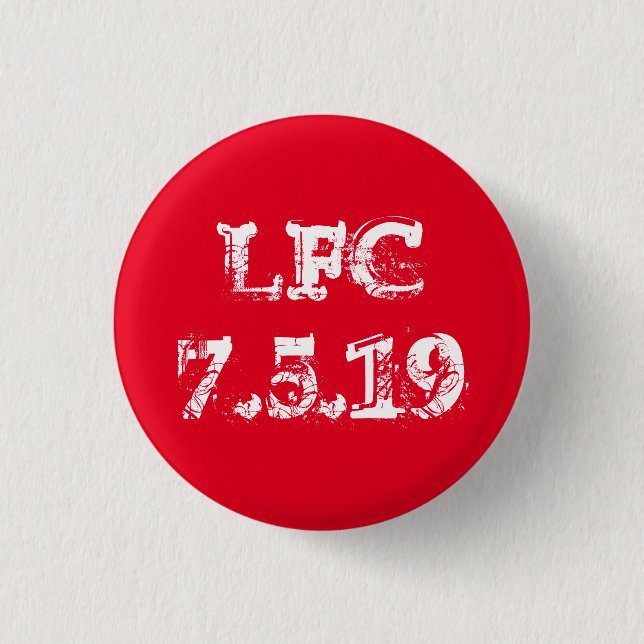 Abzeichen Liverpools FC - 7.5.19 Button (Vorderseite)