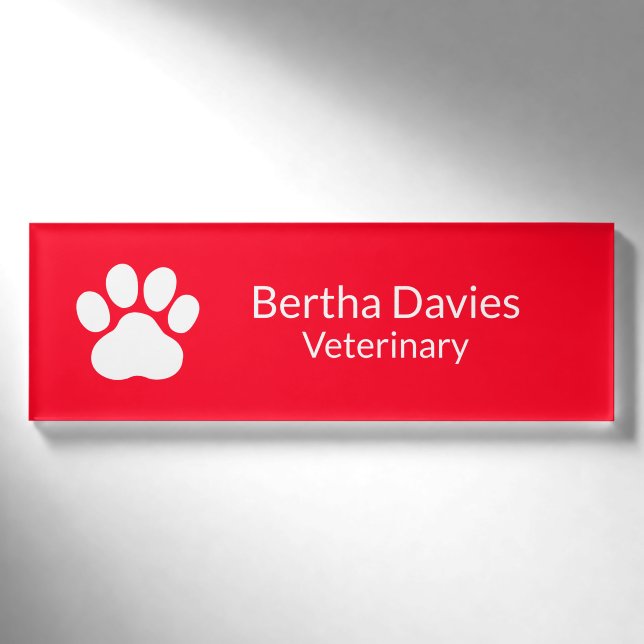 Abzeichen mit personalisierter Bezeichnung, Name-P Namenschild (Vorderseite)