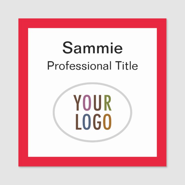 Abzeichen mit Roter Platz mit Logo-Magnesium oder  Namensschild (Vorderseite)