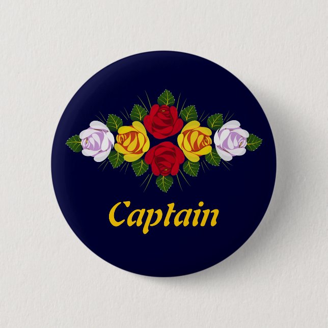 Abzeichen Narrowboat Kapitäns Button (Vorderseite)