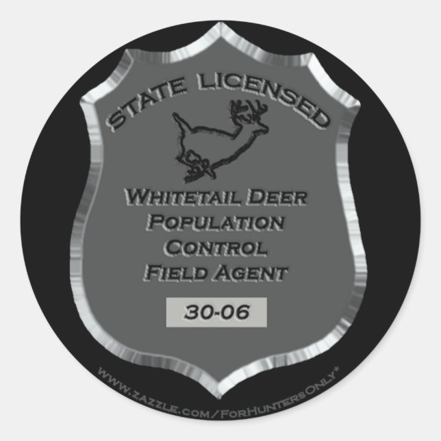 Abzeichen Nr. 30-06 Whitetail Ih Field Agent, Aufk Runder Aufkleber (Vorderseite)