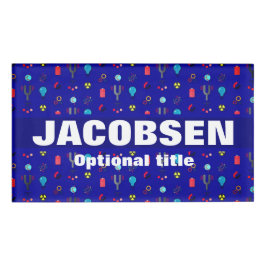 Abzeichen Physik und Ausrüstung Namenschild