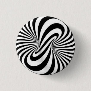Abzeichen - Psychedelische Kunst B/W Button