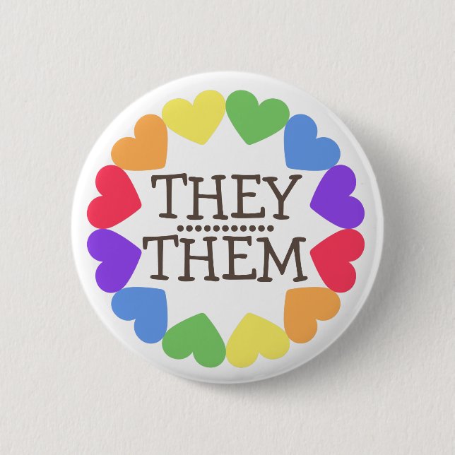 ABZEICHEN-Schaltfläche "PRIDE PRONOUN" Button (Vorderseite)