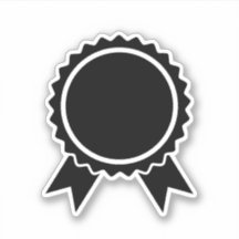 Abzeichen schwarz, kundenspezifisch geschnitten Vi