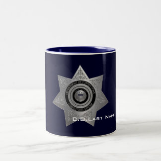 Abzeichen SILVER-Kaffee-Tasse des Anweisungsbefugt Zweifarbige Tasse