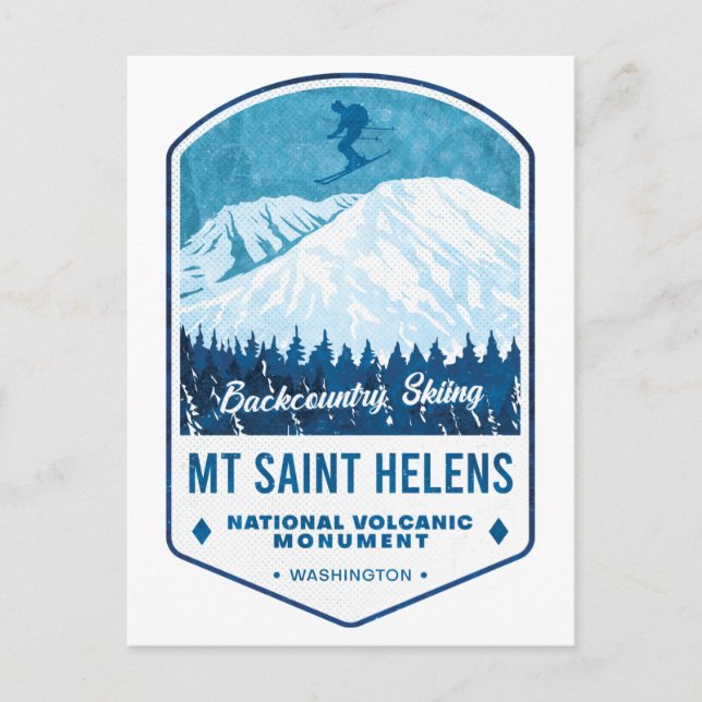 Abzeichen St. Helens Postkarte (Vorderseite)