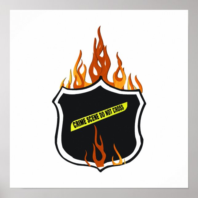 Abzeichen Tattoo Police Poster (Vorne)