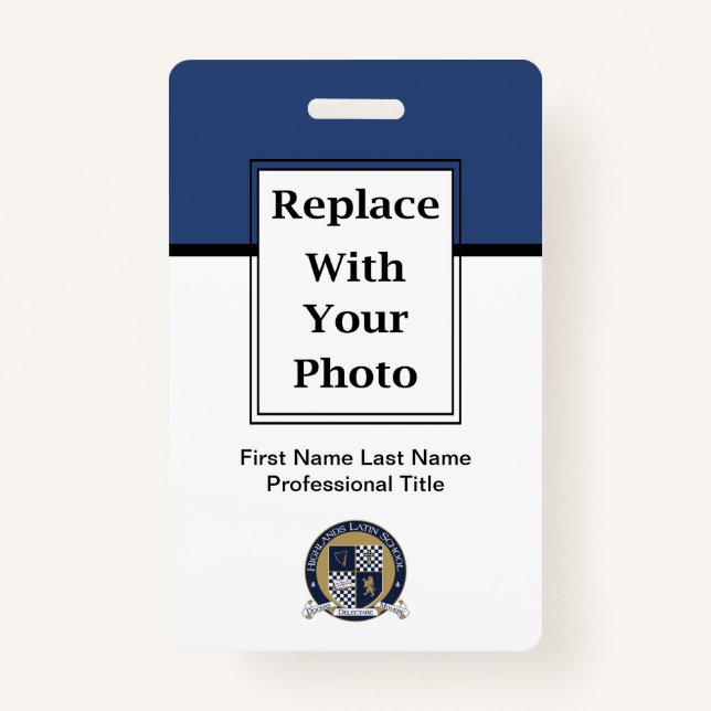 Abzeichen und Strichcode für Logos von Mitarbeiter Ausweis (Vorderseite)