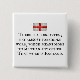 Abzeichen - Union Jack Flag mit patriotischem Slog Button