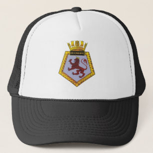 Abzeichen von HMS Devonshire Truckerkappe