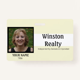 Abzeichen-VORLAGE mit Foto-ID Ausweis
