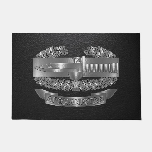 Abzeichen zur Bekämpfung Afghanistans Veteran Fußmatte (Vorderseite)
