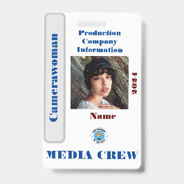 Abzeichen zur Crew von Medien Ausweis