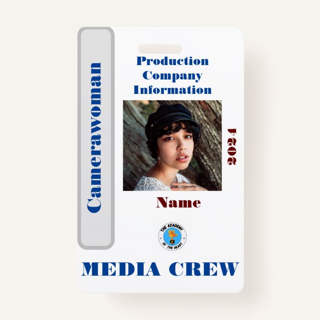 Abzeichen zur Crew von Medien Ausweis (Vorderseite)