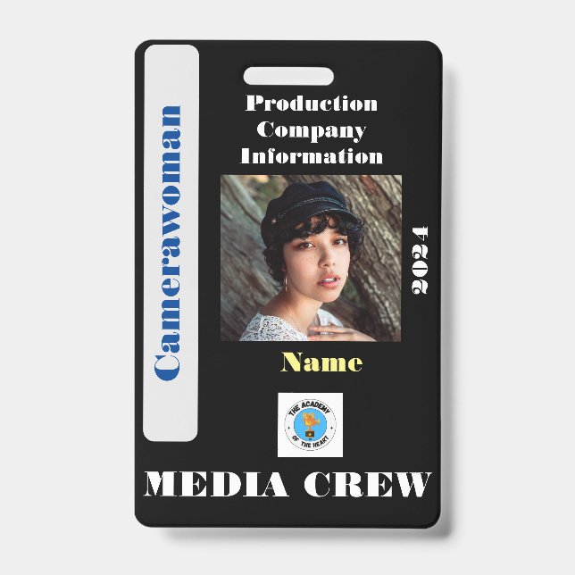 Abzeichen zur Crew von Medien Ausweis (Vorderseite)