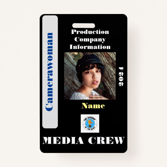 Abzeichen zur Crew von Medien Ausweis (Vorderseite)