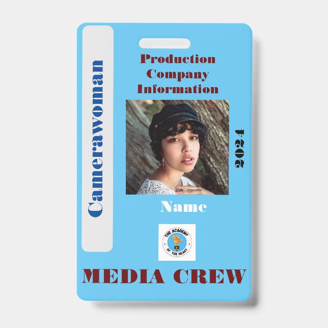 Abzeichen zur Crew von Medien Ausweis (Vorderseite)