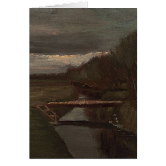 Abzugsgraben u. kleine Brücke, Van- Goghschöne Karte