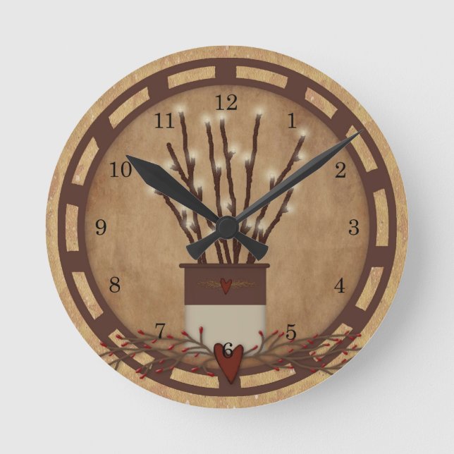 Abzweigung der Wall-Uhr Runde Wanduhr (Vorderseite)