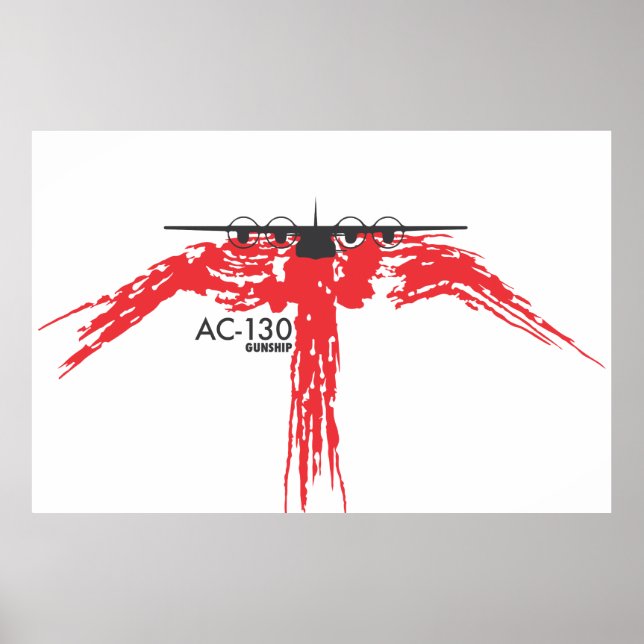 AC-130 Gunship-Poster Poster (Vorne)