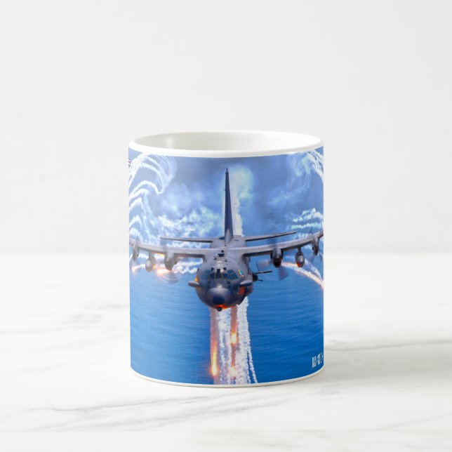 AC-130H SPECTER Fackeln! Kaffeetasse (Mittel)