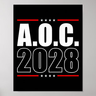 AC 2028 A.o.c. 2028 für die Präsidentschaftswahl 2 Poster
