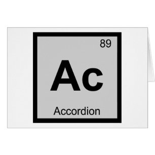 Ac - Akkordeon-Musik Chemie Periodensystem