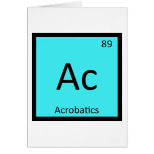 Ac - Akrobatik Sport Chemie Periodensystem