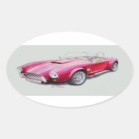 AC Cobra Red Classic Sports Car