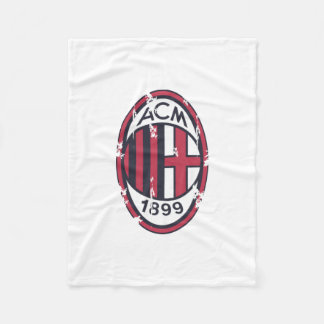 Ac Milan Retro Logo Fleecedecke