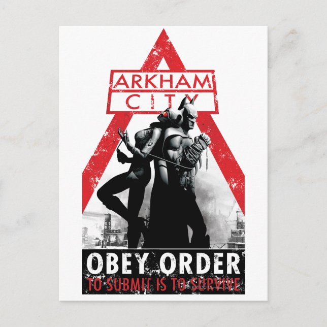 AC Propaganda - Gehorsam/zu senden ist zu überlebe Postkarte (Vorderseite)