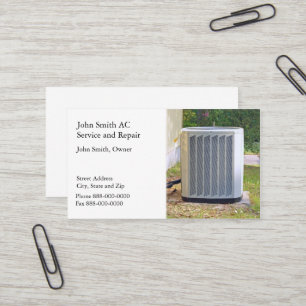 AC Service and Repair Business Card Visitenkarte