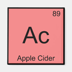 Ac - T - Shirt für Apfelkrebs-Chemie-Element Magnet