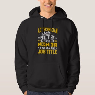 Ac Technician Job Titel Klimaanlage Mechanik Hoodie