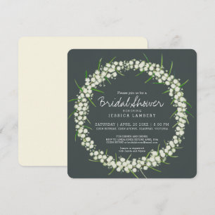 Acacia crème fleurie nuptiale douche invitations