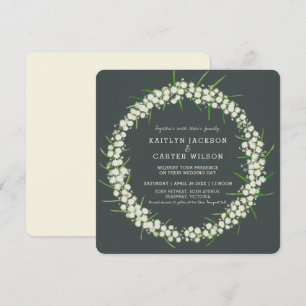 Acacia light Wattle Blume Art Hochzeit Einladung