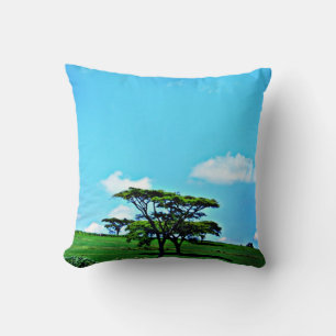 Acacia Tree in Kenia Kissen