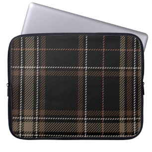 Academia Black Kariert Laptopschutzhülle