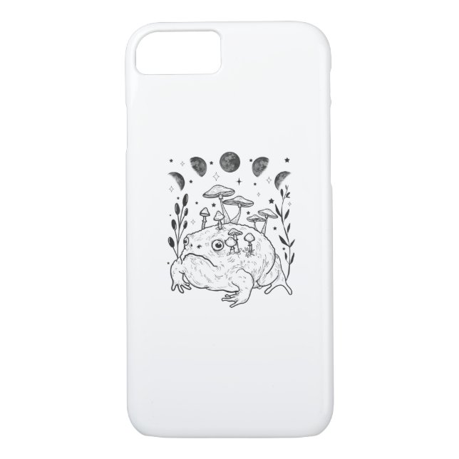 Academia Moon Witchy Goblincore Aesthetic Frog Case-Mate iPhone Hülle (Rückseite)