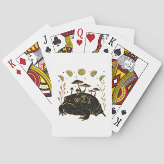 Academia Moon Witchy Goblincore Aesthetic Frog Cla Spielkarten