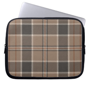 Academia Taupe Tartan Laptopschutzhülle