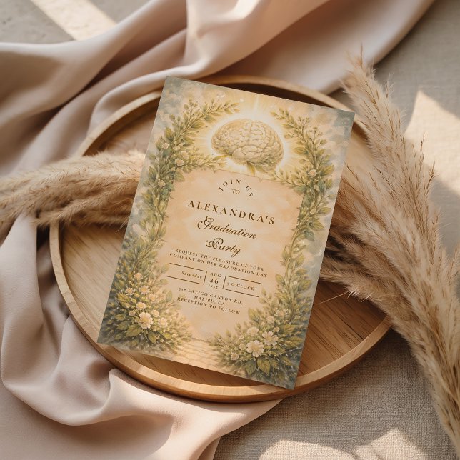 Academic Psychology Graduation Einladung (Von Creator hochgeladen)