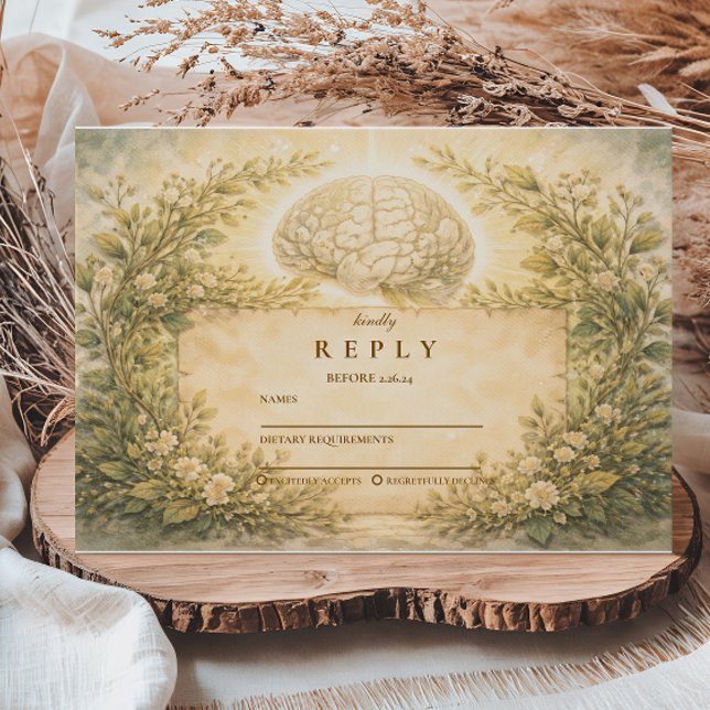 Academic Psychology Graduation RSVP Karte (Von Creator hochgeladen)