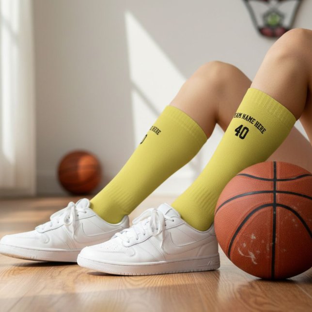 Academic Team Name Baseball Socks - Custom Number  Socken (Von Creator hochgeladen)