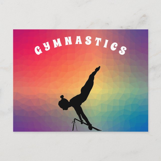 Académie de gymnastique aux étudiants Carte postal (Devant)