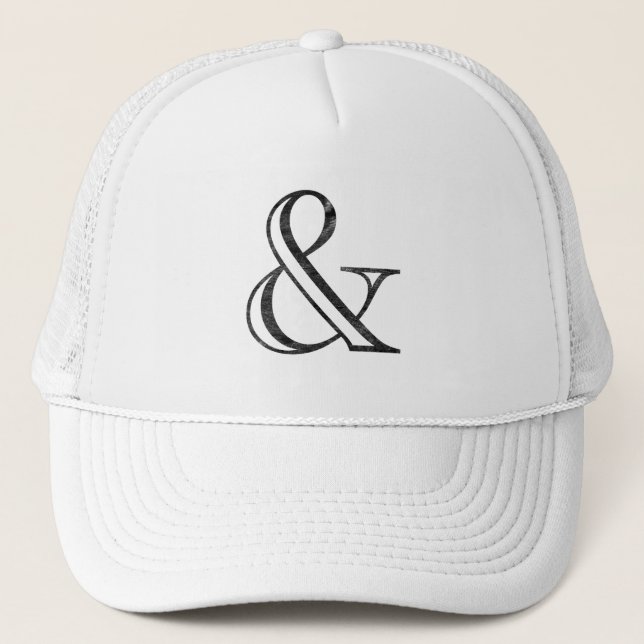 Academy Engraved Ampersand Black Truckerkappe (Vorderseite)
